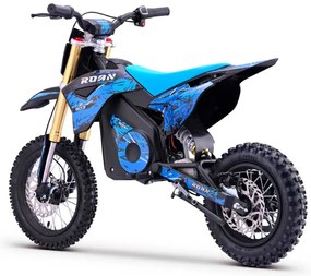 Mini moto elétrica para crianças MINICROSS 1100W Roan 903 motor eléctrico Brush 12/10" Azul