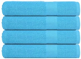 vidaXL Toalhas de sauna FROGN 4 pcs 80x200 cm 360 g/m² turquesa
