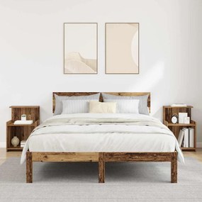 Mesas de Cabeceira - Conjunto com 2 - Madeira Reposada - 40 x 35 x 60