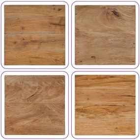Mesa de centro de troncos 40x40x40 cm mistura madeira reciclada