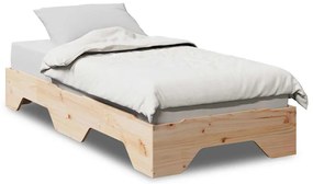 vidaXL Cama sem colchão empilháveis 80x200 cm madeira maciça