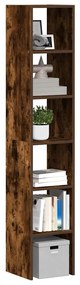 vidaXL Estantes 2 pcs empilháveis 30x30x80 cm derivados de madeira