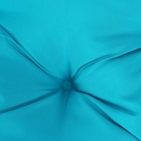 Almofadão para sofá de paletes 70x70x12 cm tecido turquesa