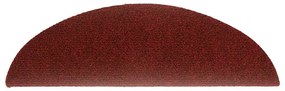 Tapetes de escada adesivos 30 pcs 56x17x3 cm vermelho