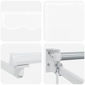 Toldo Retrátil Manual vidaXL Branco 500x300 cm