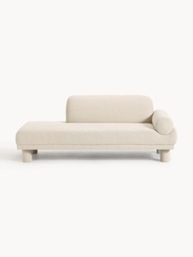 Sofá chaise longue em bouclé Lilo