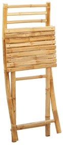 Cadeiras de jardim dobráveis 8 pcs 43x54x88 cm bambu