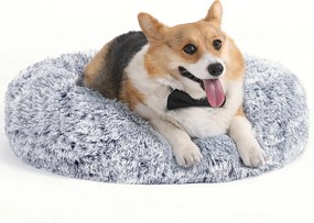 Cama para cães 70 x 20 cm (Ø x A) cinzenta