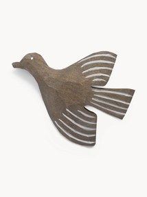Cabide de parede artesanal em madeira para crianças Lola Bird