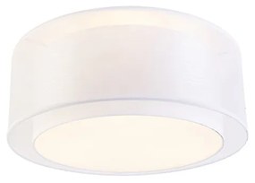 Candeeiro de teto moderno branco 50 cm 3 luzes - Drum Duo Moderno