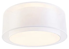 Candeeiro de teto moderno branco 50 cm 3 luzes - Drum Duo