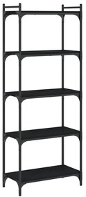 Estante c/ 5 prateleiras 60x30x154cm derivados de madeira preto