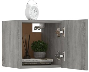 Móveis para TV de parede 8 pcs 30,5x30x30 cm cinzento sonoma