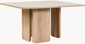 Mesa de jantar em madeira com pernas em madeira de seringueira Arq