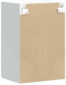 Armário de parede cozinha porta vidro Lucca branco brilhante