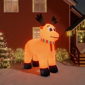 vidaXL Rena de Natal insuflável com luzes LED 400 cm
