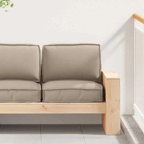 vidaXL Conjunto de Almofadas para Palete 2 pcs Cinzento-acastanhado