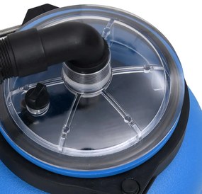 Bomba de filtro para piscina 4 m³/h preto e azul