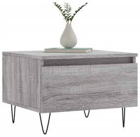 Mesas de centro 2 pcs 50x46x35cm deriv. madeira cinzento sonoma