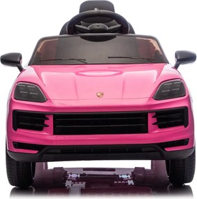 Carro Infantil bateria 12V Porsche Cayenne, pneus EVA Rosa