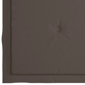 3 pcs conj. jantar dobrável exterior c/ almofadão teca maciça