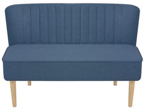 Sofá de tecido 117x55,5x77 cm azul