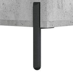 Mesa cabeceira 40x40x50cm derivados de madeira cinzento cimento