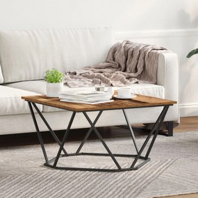 mesa de café vidaXL madeira antiga madeira recuperada sólida média
