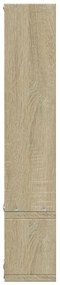 Estante de parede 96x12x64 cm contraplacado carvalho sonoma