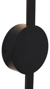 Candeeiro de parede moderno preto 100cm incl. LED - Clockwise Moderno