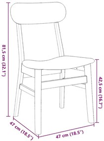 Cadeiras de jantar com almofadões 2 pcs madeira maciça branco