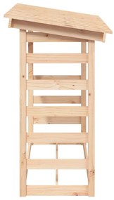 Suporte para lenha 108x64,5x110 cm pinho maciço