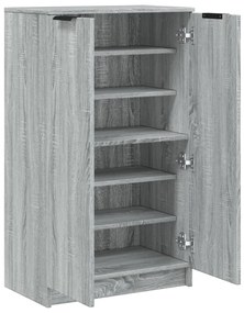 Sapateira 59x35x100 cm derivados de madeira sonoma cinza
