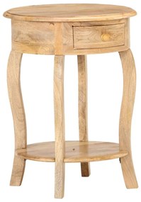 Mesa de apoio 37x37x61 cm madeira de mangueira maciça
