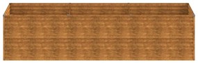 Canteiro elevado de jardim 290x100x69 cm aço corten