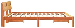 Estrutura da Cama Castanho-mel 160 x 200 cm