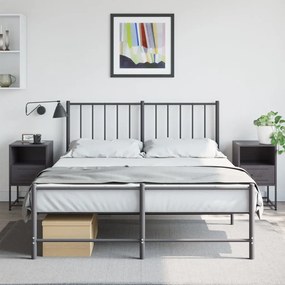 vidaXL Mesas de cabeceira 2 pcs 36x39x60,5 cm aço preto