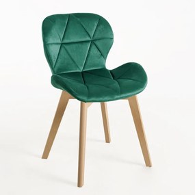Cadeira Zie Veludo - Verde