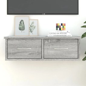 vidaXL Armário parede 60x26x18,5 cm derivados madeira cinzento sonoma