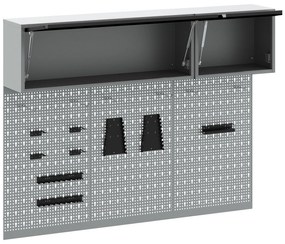 Conjunto de Armário e Painel de Ferramentas vidaXL com 5 Peças Montado