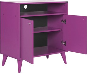 Aparador/Armário multiusos "Diamante" - Design Moderno - Roxo - 73x79x