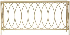 MESA DE CONSOLA 160X40X79 CM DOURADO