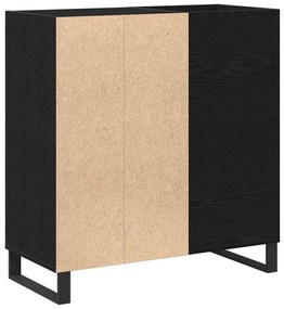 Armário para Gravação Carvalho Preto 84,5x38x90 cm Madeira Engenhada