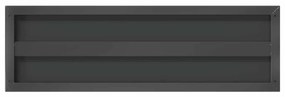 Prateleiras de parede 2 pcs 75x23,5x3cm aço inoxidável prateado