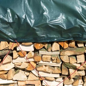 Lona para lenha 2x8 m PE verde