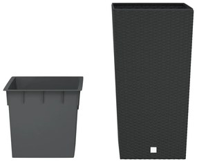 Vaso com interior removível 21 / 49 L vime PP antracite