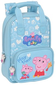 Mochila Infantil Peppa Pig Baby Azul Claro (20 X 28 X 8 cm)