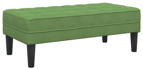 Banco Verde Claro 113x57x39 cm Veludo