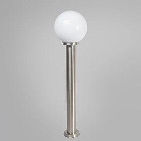 Moderno poste de luz de exterior em aço inoxidável 100 cm - Sfera Moderno