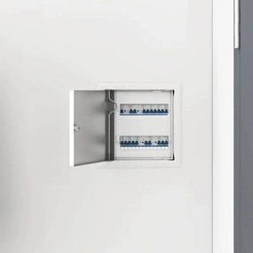 vidaXL Painel de Acesso 2 pcs Branco 23 x 23 x 3 cm Aço